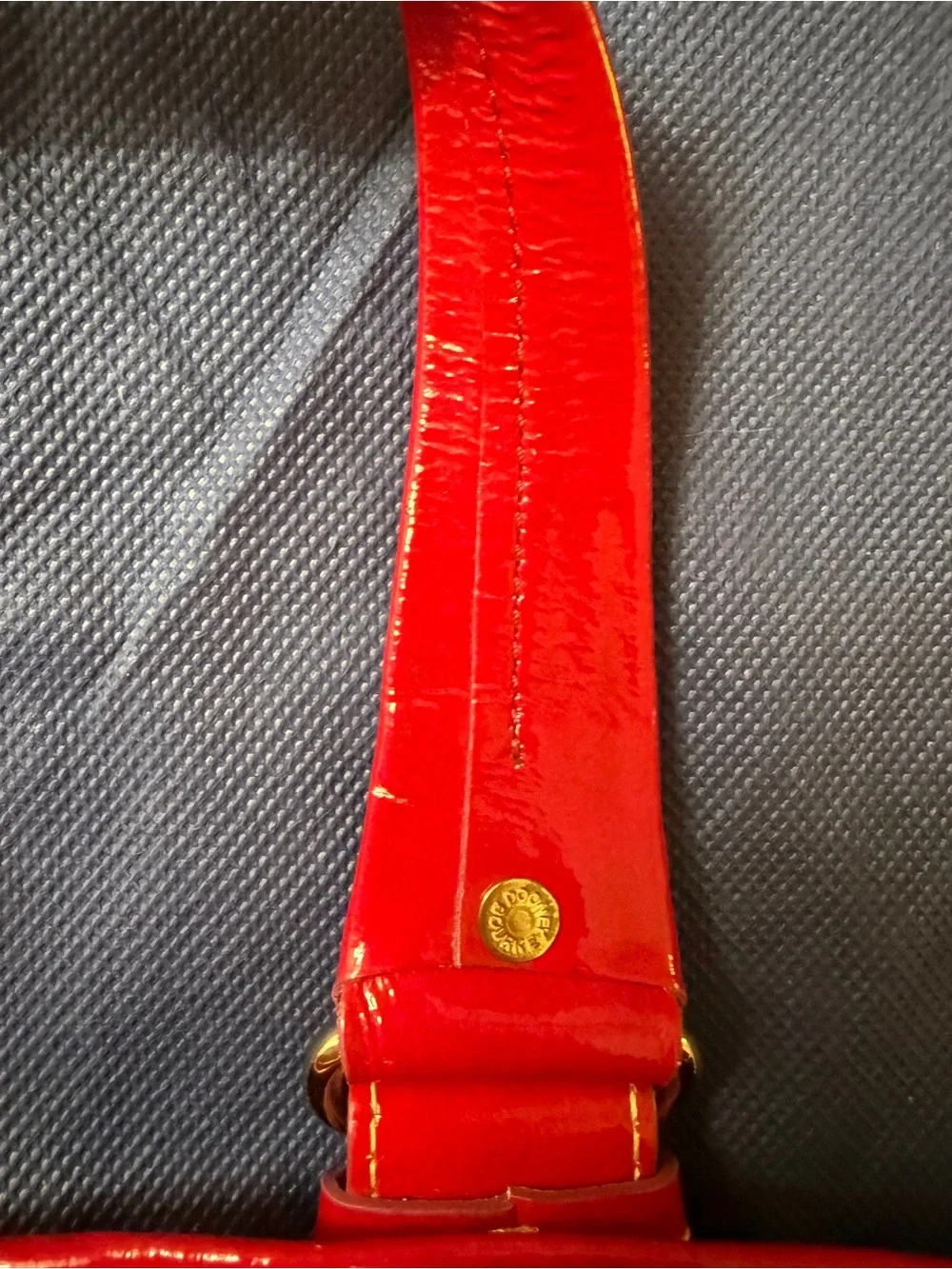 Dooney & Bourke Patent Leather Chiara Tote in Red EUC!!!!